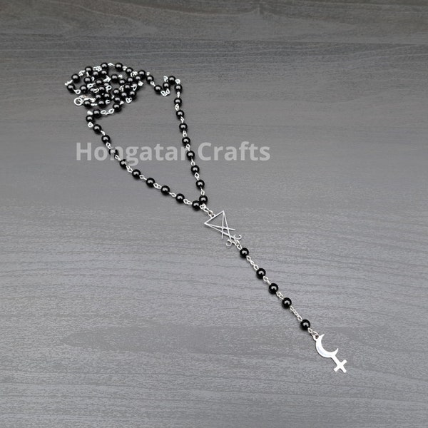 Lucifer and Lilith Rosary, Black