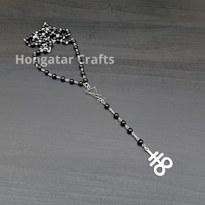Sigil of Lucifer and Cross of Leviathan Rosary