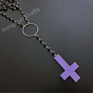 Satanic Rosary with Inverted Cross