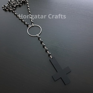 Satanic Rosary with Inverted Cross