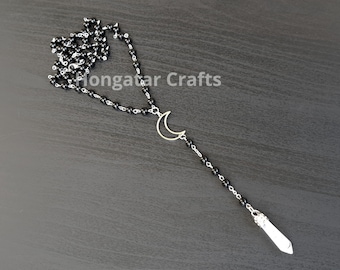 Moon Crescent & Gemstone Rosary