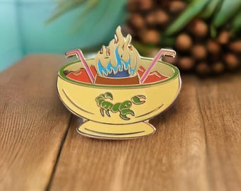 スコーピオンボウルエナメルピン - イエローエディション