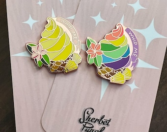 Pineapple Whip Me enamel pin