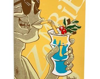Zombie cocktail poster
