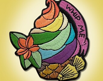 Rainbow Whip Me Embroidered Patch