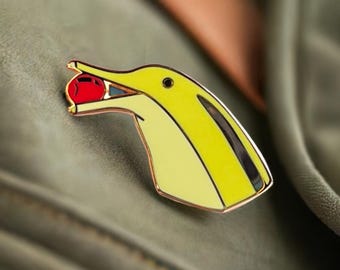 Banana Dolphin enamel pin