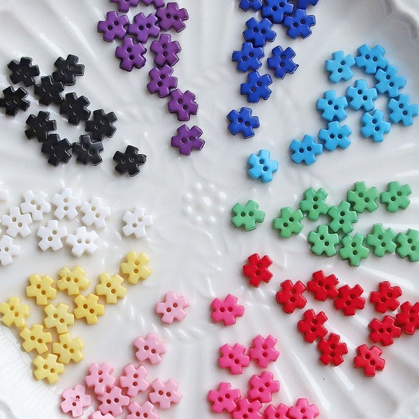 6mm Super Tiny Multi Color Buttons for Doll Clothes, Micro Mini Buttons, Perfect for Doll Sewing Projects