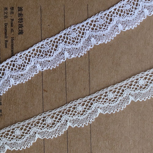 8mm French Heirloom Beige Cotton Lace Trim by the Yard Made Etsy