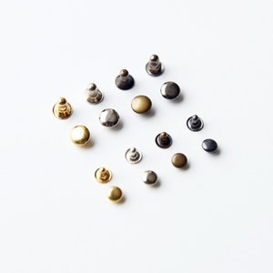 3mm / 4mm Mini Kupfernieten, in 4 Farben, für Puppenkleidung Nähen Projekte, Mini Craft Versorgung