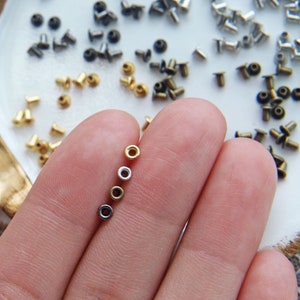 1mm inner diameter The Smallest Eyelet, in 4 Colors, for Doll Clothes and Shoes Making, Mini Craft Supply, 20PC image 1