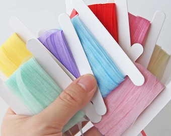 10 Yards - 6mm/0.24"  Sheer Organza Ribbon, in 12 Colors, Clear Ribbon, Sewing Craft Supplies