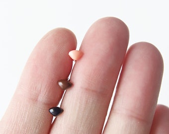 Petit nez d'animal triangulaire de 4,5 mm/0,18 po., sans rondelles, en 3 couleurs, parfait pour les petits ours, chiens, chats, lapins et autres animaux faisant des projets