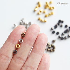 2mm (inner diameter) Tiny Eyelets, in 4 Colors, Craft Supplies, 20PCS