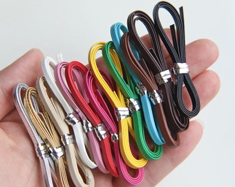 3mm/0.12" Leather Straps, in 13 Colors, Doll Belt, Doll Sewing Craft Supplies, Pre-cut to 46cm/18"