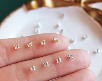 3mm/0.12" Super Tiny Sew On Glass Rhinestones, in Gold and Silver Color, Doll Sewing Craft Supplies