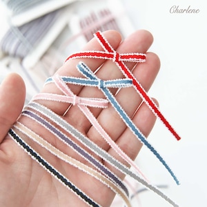 10 Yards - 3,5 mm / 0,14 ""Premium Poly-Baumwollband, in 10 Farben, weich und fühlen sich gut an, Bastelbedarf, sehr zu empfehlen."