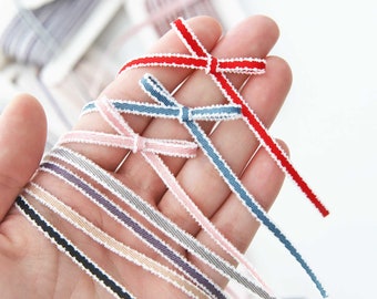 10 Yards - 3.5mm/0.14"  Premium Poly-cotton Ribbon, in 10 Colors, Soft and Feel Good, Craft Supplies, Highly Recommend