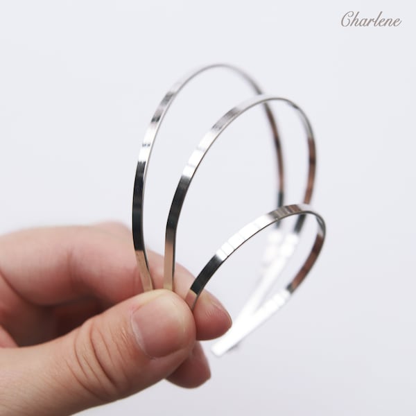3mm Wide Tiny Metal Doll Headband, For Doll Headband Making, Perfect for Dolls in Different Sizes, Doll DIY Craft Supplies,