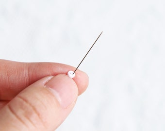 Super Skinny Needles, Tiny needles for 3mm Super Tiny Doll Plastic Buttons, Craft Supply