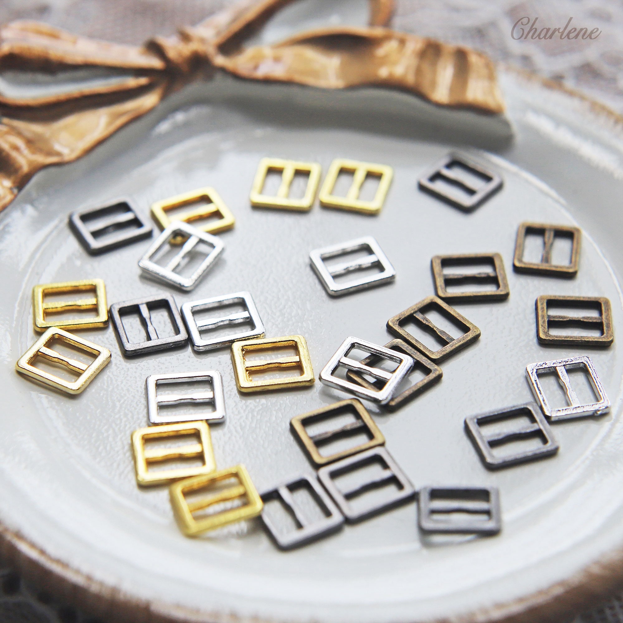 10 PCS 6mm inner Diameter Tiny Buckles in 4 Colors Etsy