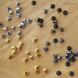 Petit œillet de 2 mm diamètre intérieur, en 4 couleurs, pour la fabrication de vêtements et de chaussures de poupée, mini fourniture artisanale, 20 pièces image 5