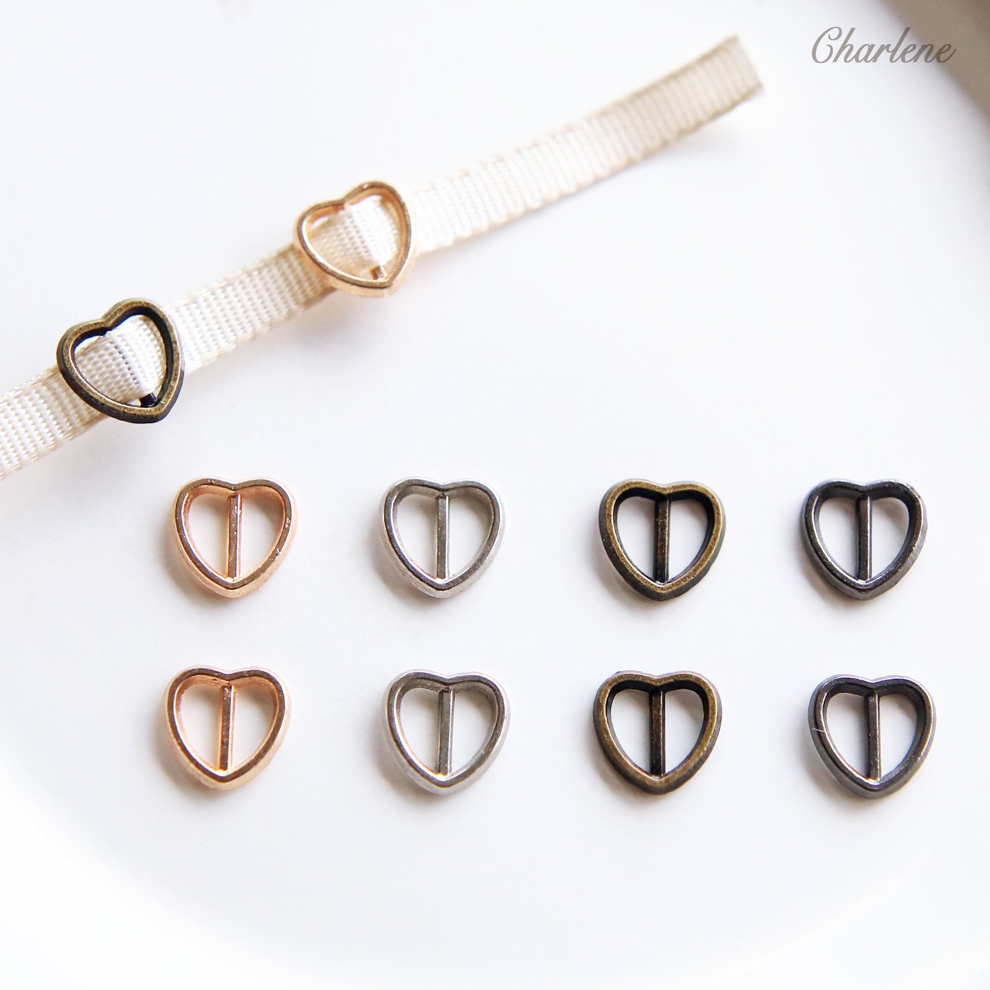 Boucle De Ceinture Clip Cœur - Décorative, Occasion, Pour Personnaliser Vos Ceintures