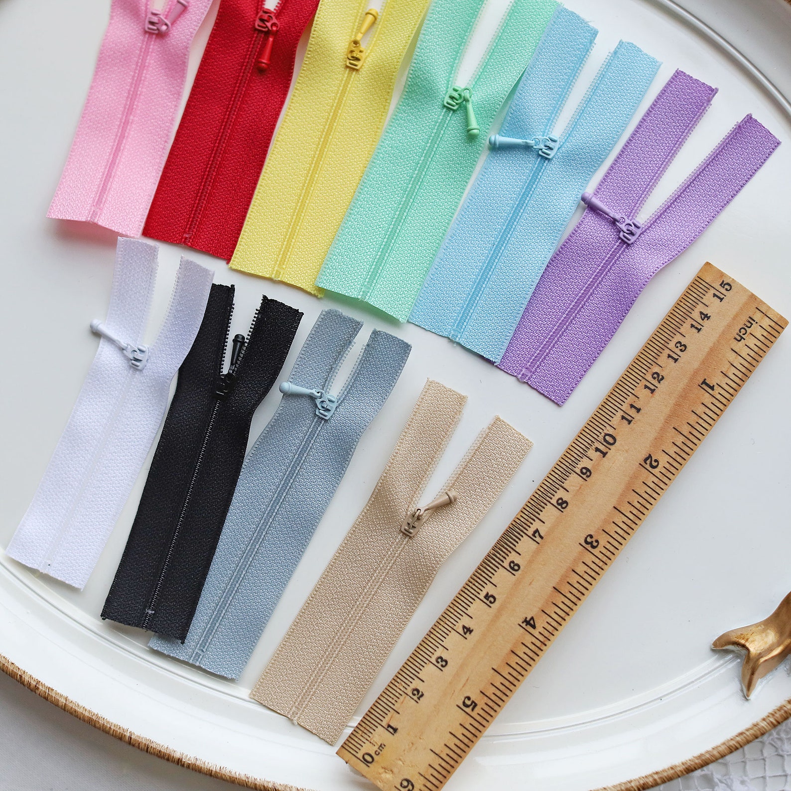 8cm/3.1 Tiny Multi color zippers for doll clothes Micro Etsy