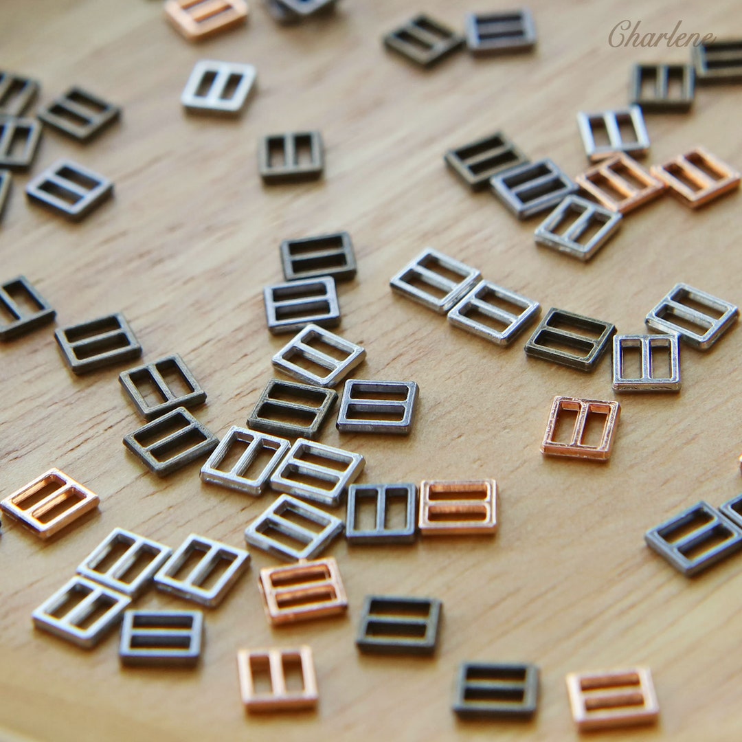 10 PCS 4mm inner Diameter Super Tiny Buckles, in 4 Colors, Mini Buckles