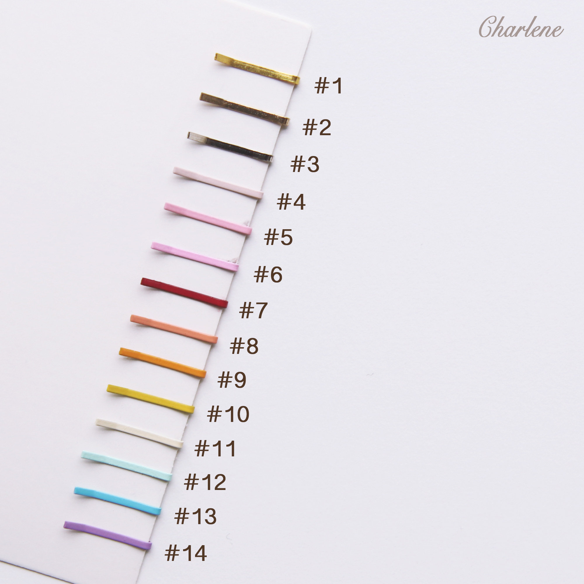 15mm/0.59 Tiny Doll Hair Pins in 14 Colors Perfect for Etsy
