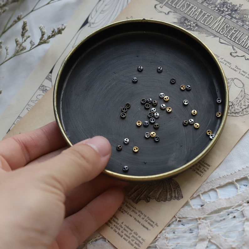 3mm Mini Metal Round Buttons, in 4 Colors, Doll Clothing Buttons - Etsy