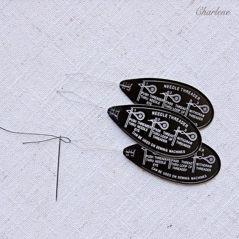 Bow Wire Needle Threader, Hand / Sewing Machine Stitch Insertion Tool ...