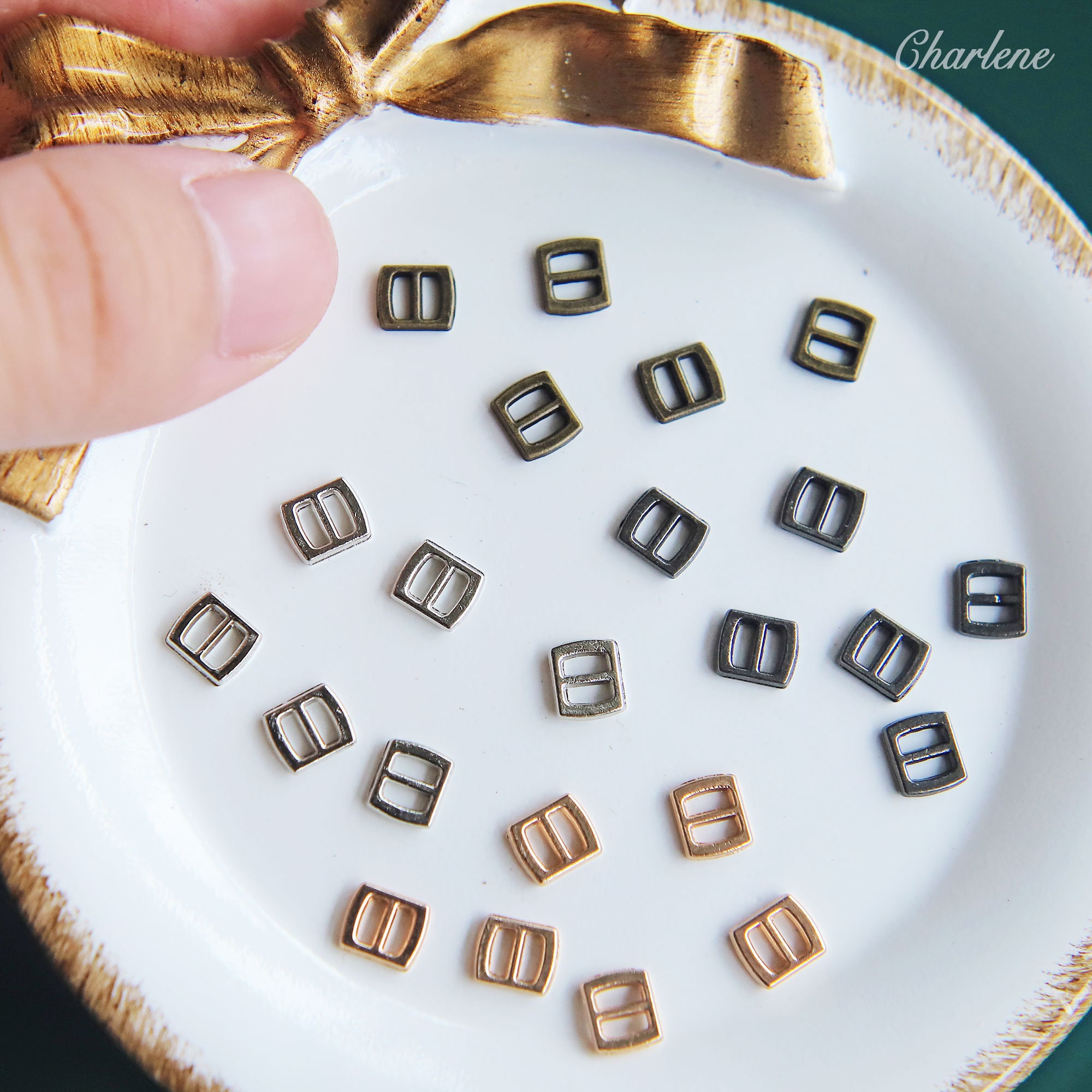 10 PCS 3mm inner Diameter Super Tiny Buckles in 4 Colors Etsy