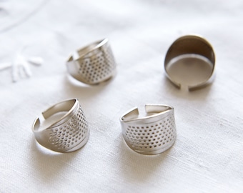 Bague réglable Premium Thimble, Protecteur de doigt, pour la couture à la main