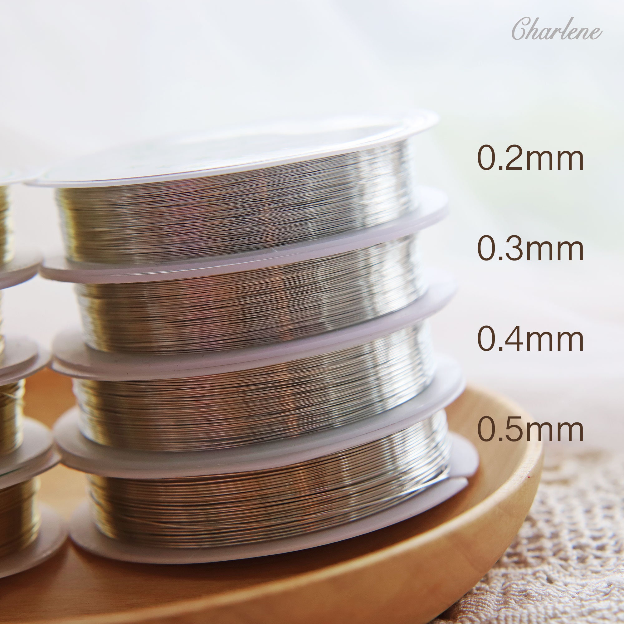 0.2/0.3/0.4/0.5mm Super Thin Copper Wire in Gold and Silver Etsy