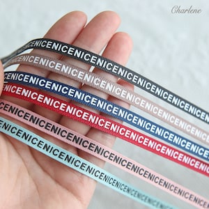 2 iarde - 6 mm/0,24" NICE nastro sottile, in 6 colori, forniture artigianali per cucito, perfetto per vestiti per bambole