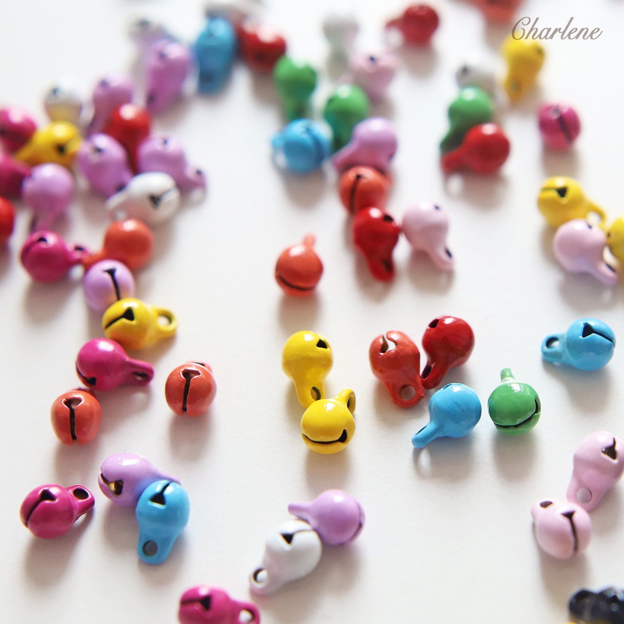 5mm / 0.2" Super Tiny Copper Bells Charms, In Gold, Silver And Bronze Color, For Jewelry / Doll Clothes/ Bear Making - UK