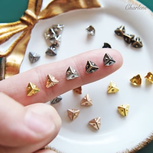 5mm/0,2" kleine Metall Puppen Geldbörse Ecke, in 5 Farben, Für Puppen Geldbeutel/Tasche/Schmuckschatulle/Möbel, Mini Handwerk Versorgung