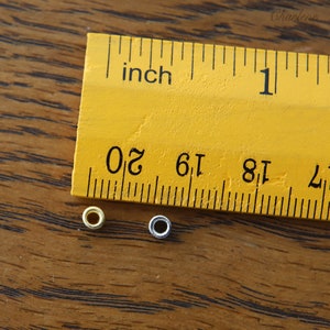 Oeillet super minuscule de 1,5 mm diamètre intérieur, en 4 couleurs, pour la fabrication de vêtements et de chaussures de poupée BJD, mini fourniture artisanale, 20 pièces image 3