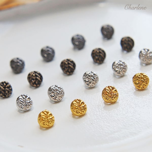 4mm Super Tiny Shank Buttons, in 4 Color, Mushroom Shaped Buttons, doll Blouse Shirt Overcoat Buttons, Extra Mini