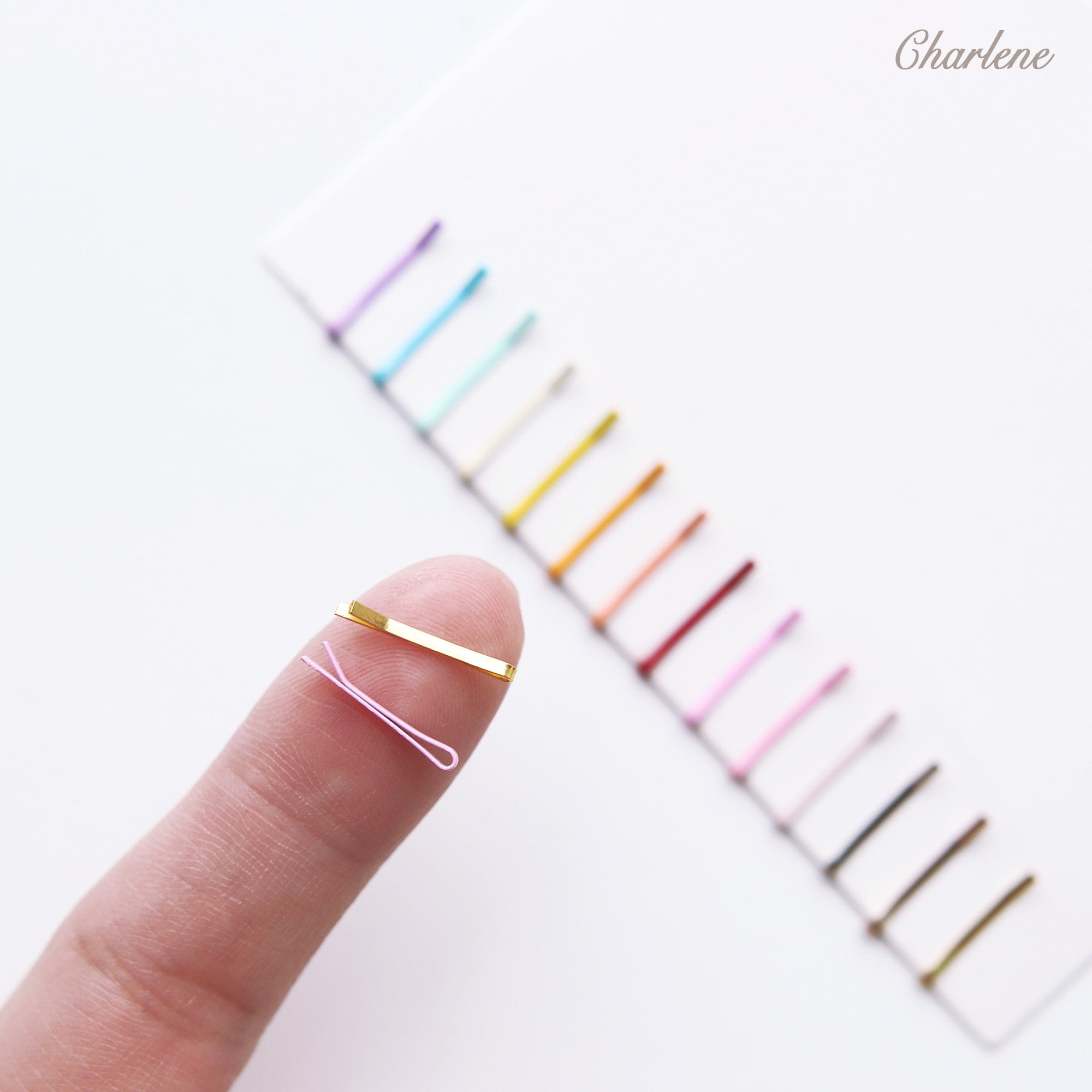 15mm/0.59 Tiny Doll Hair Pins in 14 Colors Perfect for Etsy