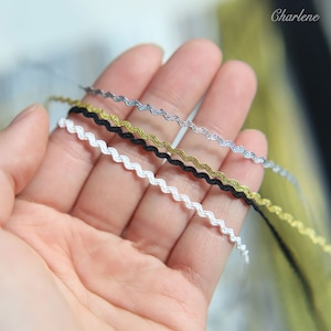 2,2 m, decorazione per arcata super minuscola da 2 mm/0,08”, in 4 colori, perfetta per vestiti per bambole, forniture per creazioni fai da te per bambole