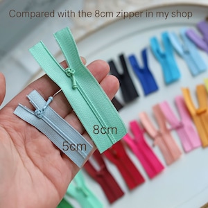 5cm/2.0 Super Tiny Zippers for Doll Clothes, in 20 colors, Micro Mini zippers, Perfect for Doll Sewing Projects zdjęcie 7