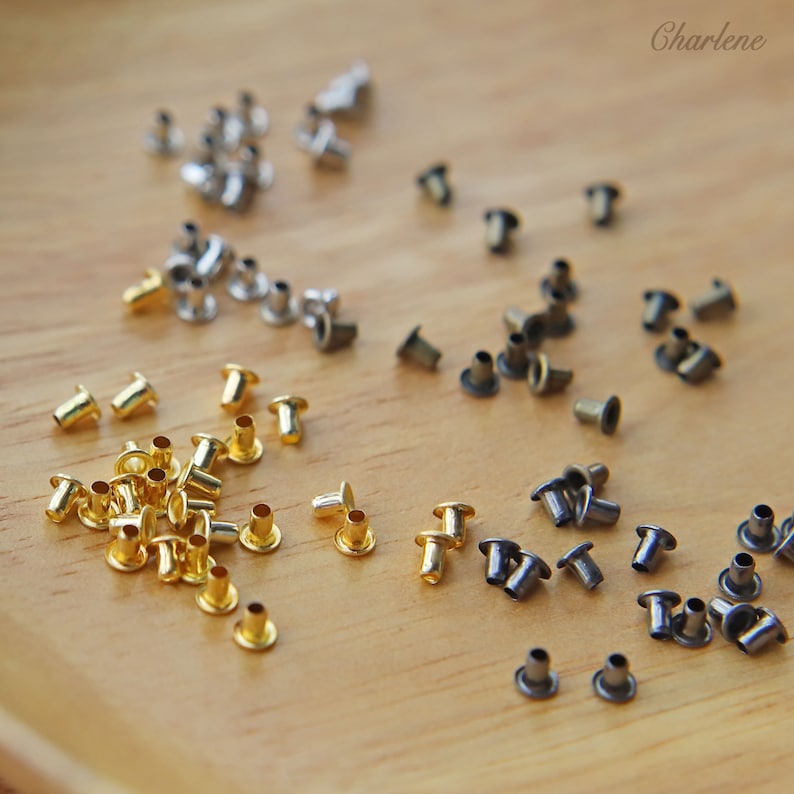 Oeillet super minuscule de 1,5 mm diamètre intérieur, en 4 couleurs, pour la fabrication de vêtements et de chaussures de poupée BJD, mini fourniture artisanale, 20 pièces image 5