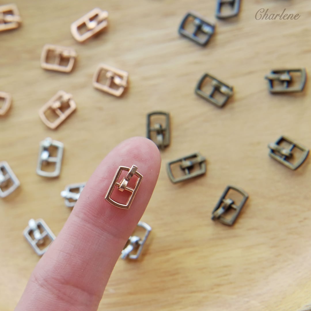 5 PCS 4.5mm inner Diameter Super Tiny Buckles, in 4 Colors, Perfect for