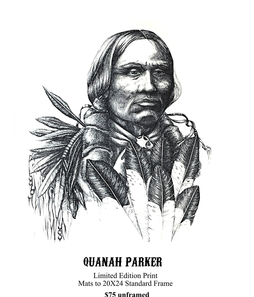 QUANAH PARKER Last Chief of the Kwahadi Comanche Became a Etsy