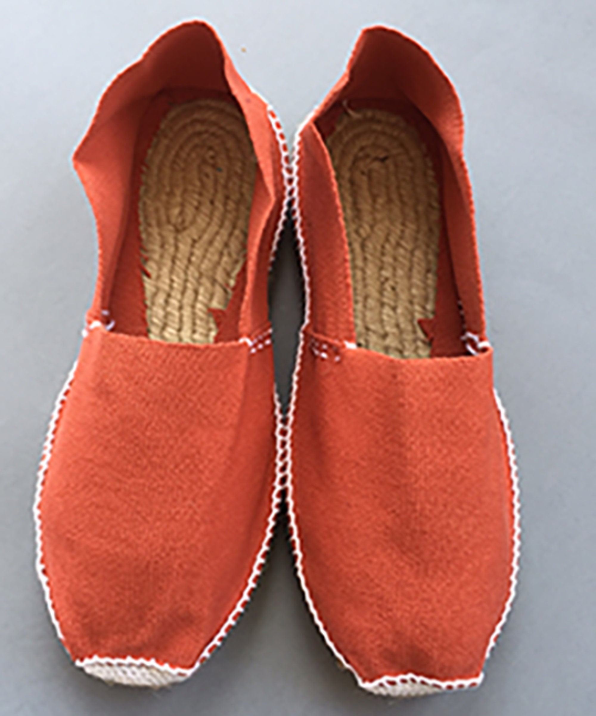 Espadrilles Made in France Plain Women or Men Rust Color Gift Idea