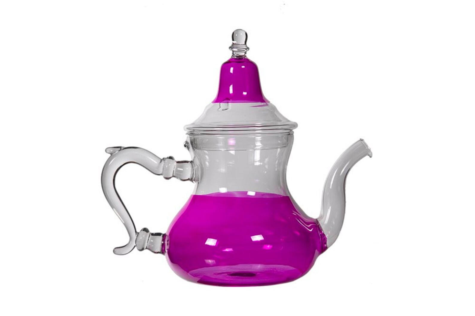 Handmade Moroccan Glass Teapot Pink Etsy
