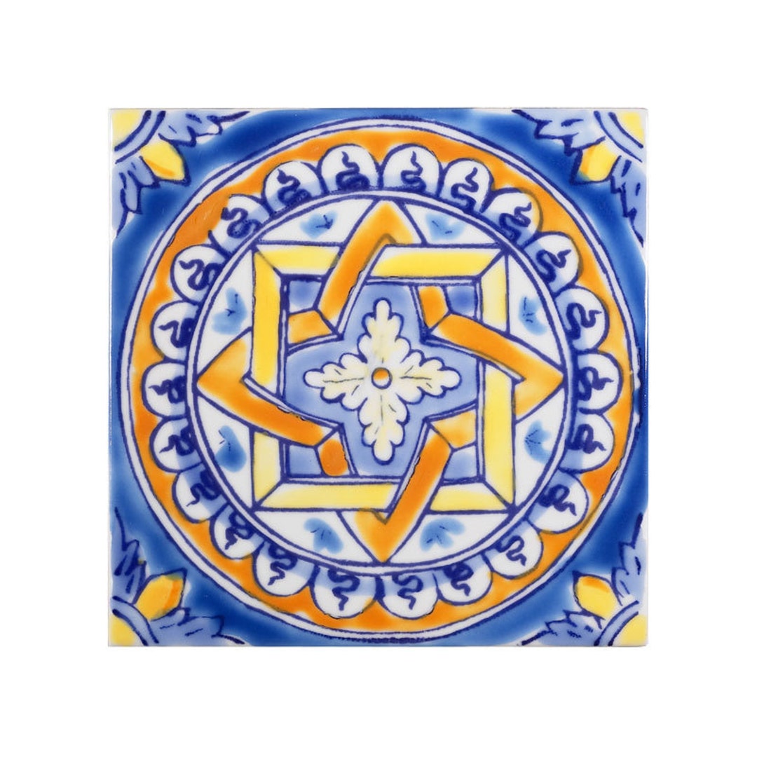 Italian Tile, Ceramic Mediterranean Tile, Square Tile Backsplash ...