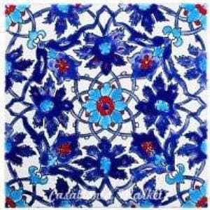 Blue Mediterranean Tiles, Shiraz Tile, Ceramic Tiles, Blue Tiles For Mosaic, 8x8 inch Tiles, Andalusian Decor, Kitchen Backsplash, Outdoor