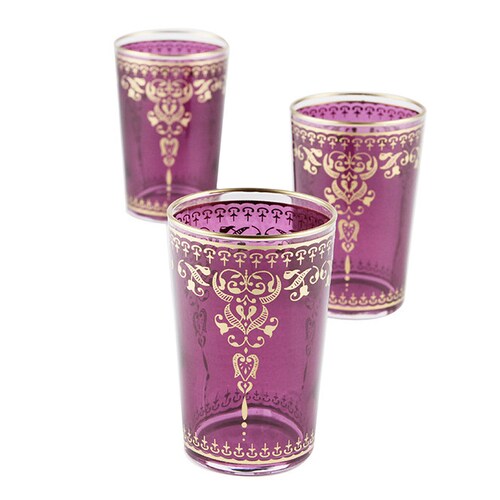 Set of 6 Moroccan Tea Glasses Set Moroccan Tea Cups Set Etsy